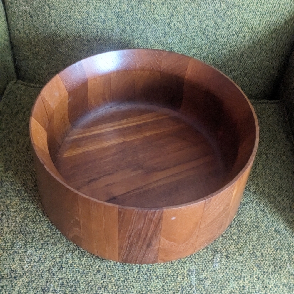 Vintage Dansk Teak Slope Salad Bowl IHQ Jens Quistgaard